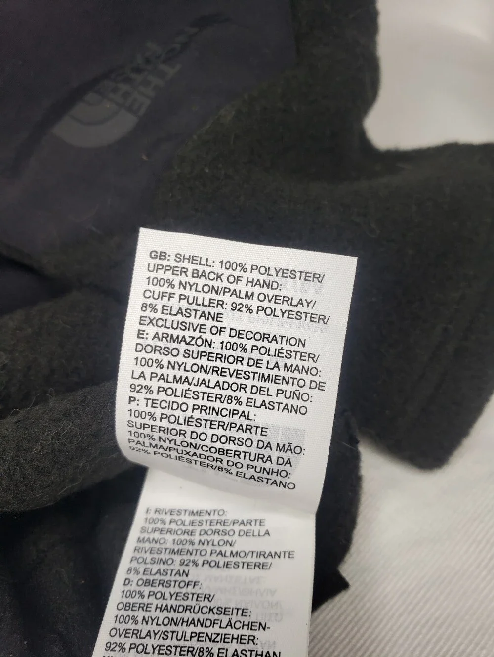 The North Face Youth Medium Black Denali Etip Fleece Winter Gloves Boys Girls